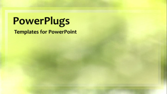 PowerPoint Template - An abstract background